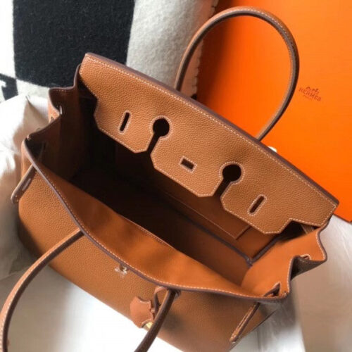 High Quality Luxury Hermes Birkin 35 Bag – Gold Brown Tone product detail