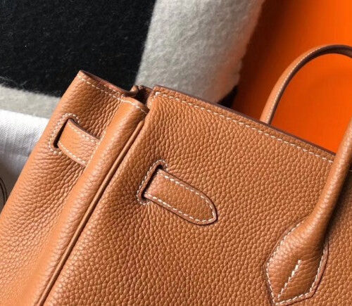 High Quality Luxury Hermes Birkin 35 Bag – Gold Brown Tone product detail