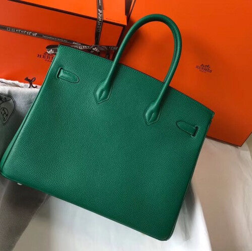 High Quality Luxury Hermes Birkin 35Cm Bag In Malachite alternate view