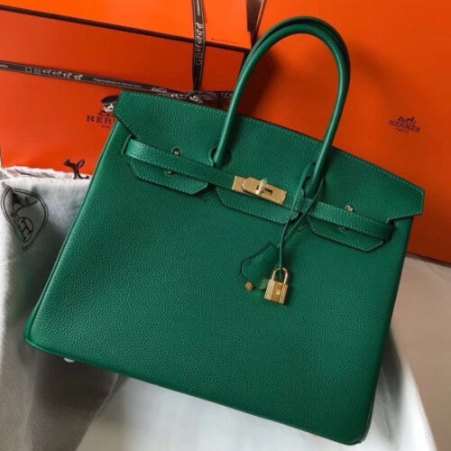 High Quality Luxury Hermes Birkin 35Cm Bag In Malachite