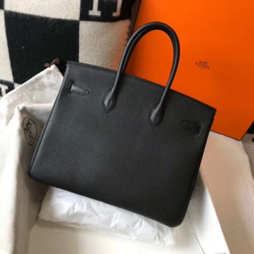 High Quality Luxury Hermes Birkin 35Cm Bag In Black alternate view