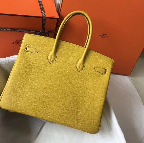High Quality Luxury Hermes Birkin 35Cm Bag In Soleil alternate view