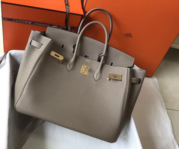 High Quality Luxury Hermes Birkin 35Cm Bag In Tourterelle alternate view