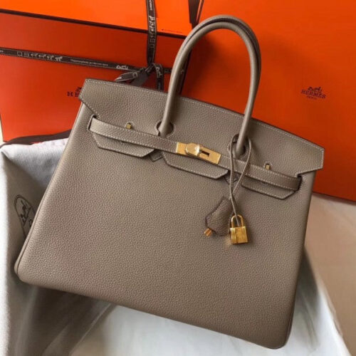 High Quality Luxury Hermes Birkin 35Cm Bag In Tourterelle