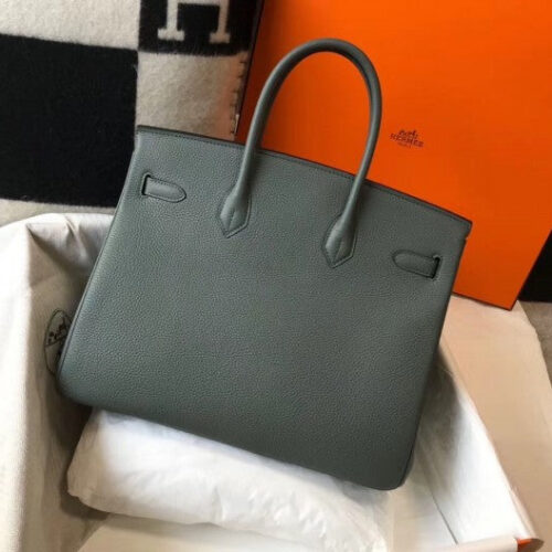 High Quality Luxury Hermes Birkin 35Cm Bag In Vert Amande alternate view