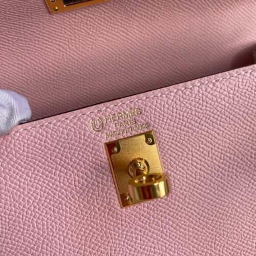 High Quality Luxury Hermes Kelly Sellier 25 Bicolor Bag In Rose Sakura product detail