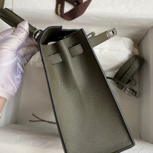 High Quality Luxury Hermes Kelly Sellier 25 In Vert De Gris product detail