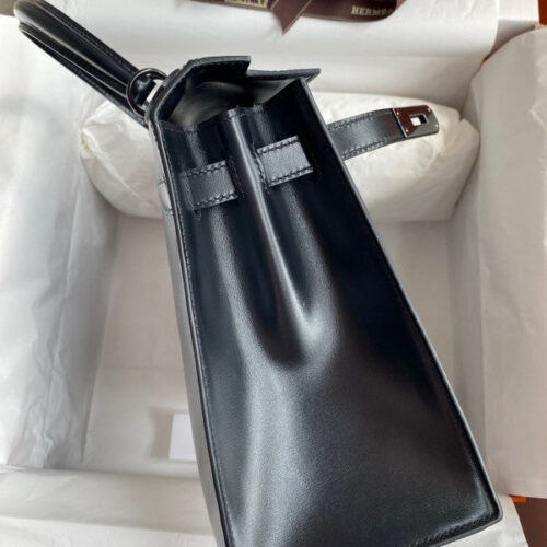 High Quality Luxury Hermes Kelly Sellier 28 Handmade Bag In Black product detail