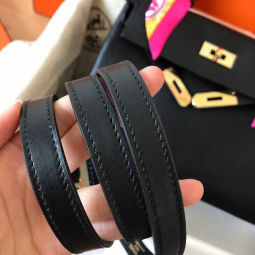 High Quality Luxury Hermes Kelly Retourne 28 Handmade Bag In Black product detail