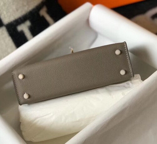 High Quality Luxury Hermes Kelly Mini Ii Bag In Gris product detail