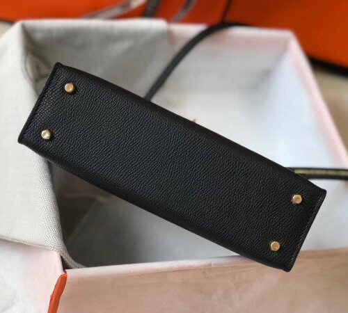 High Quality Luxury Hermes Kelly Mini Ii Bag In Black product detail