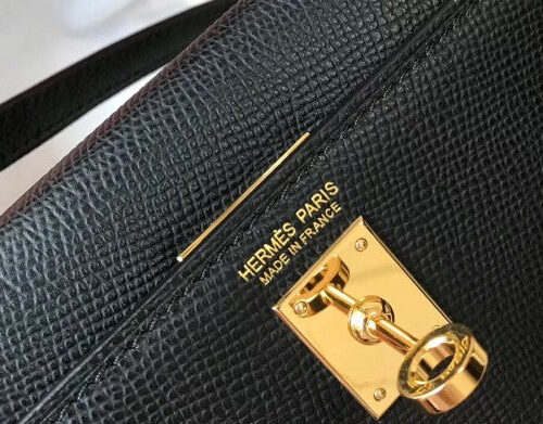 High Quality Luxury Hermes Kelly Mini Ii Bag In Black product detail