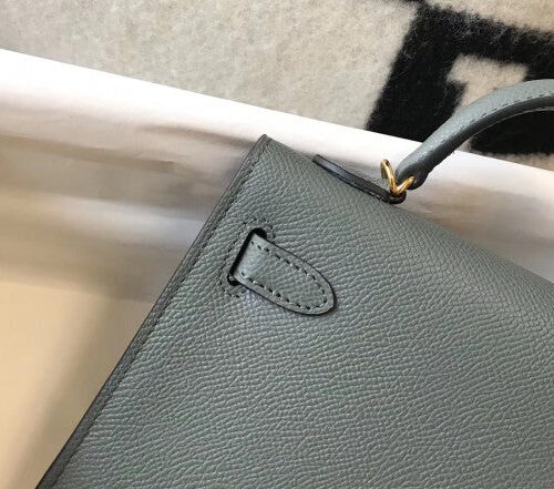 High Quality Luxury Hermes Kelly Mini Ii Bag In Vert Amande product detail