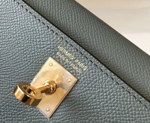 High Quality Luxury Hermes Kelly Mini Ii Bag In Vert Amande product detail