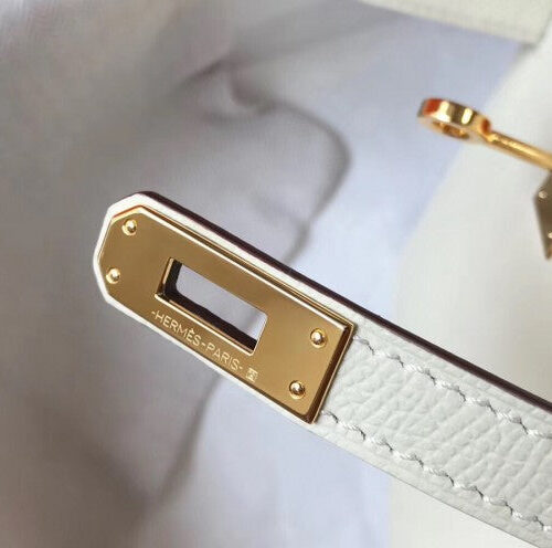 High Quality Luxury Hermes Kelly Mini Ii Bag In White product detail