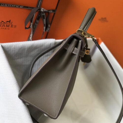 High Quality Luxury Hermes Kelly 25Cm Sellier Bag In Taupe product detail