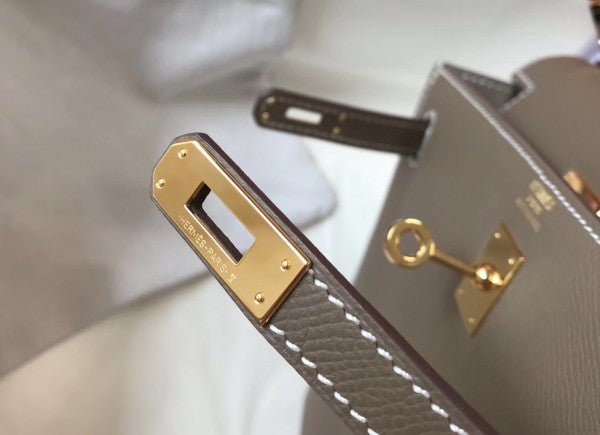 High Quality Luxury Hermes Kelly 25Cm Sellier Bag In Taupe product detail