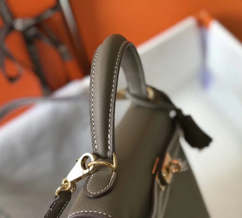 High Quality Luxury Hermes Kelly 25Cm Sellier Bag In Taupe product detail