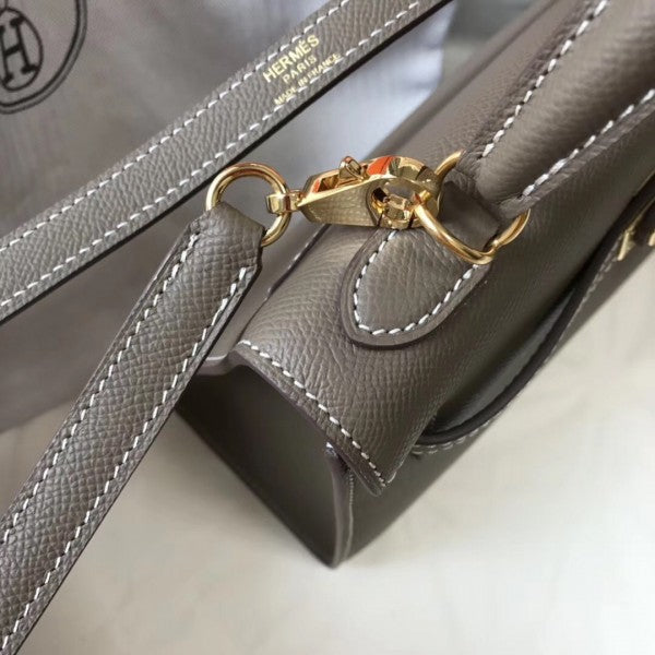 High Quality Luxury Hermes Kelly 25Cm Sellier Bag In Taupe product detail