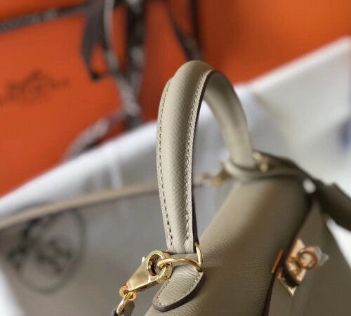High Quality Luxury Hermes Kelly 25Cm Sellier Bag In Tourterelle product detail