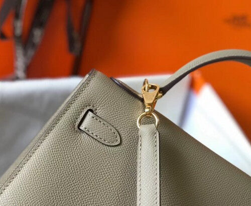High Quality Luxury Hermes Kelly 25Cm Sellier Bag In Tourterelle product detail