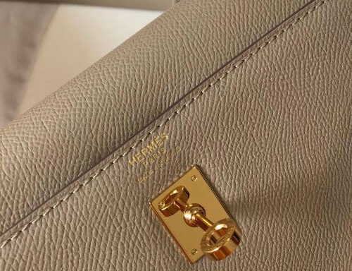High Quality Luxury Hermes Kelly 25Cm Sellier Bag In Tourterelle product detail