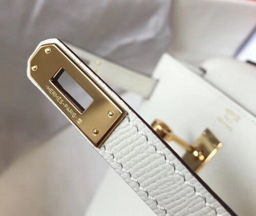 High Quality Luxury Hermes Kelly 25Cm Sellier Bag In White product detail