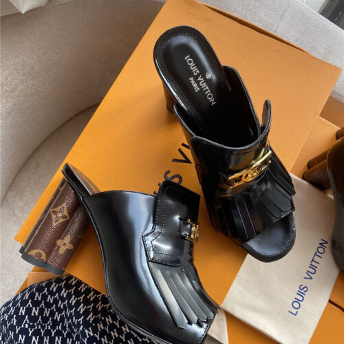 High Quality Luxury LV Ankle Boots Shoes Black