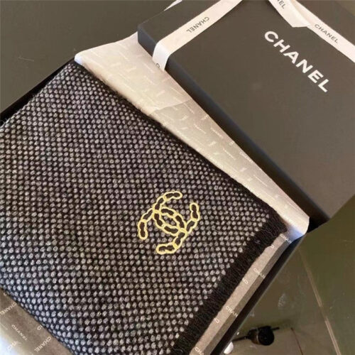 High Quality Luxury Chanel 100% Cashmere Scarf – Style 25022 product detail