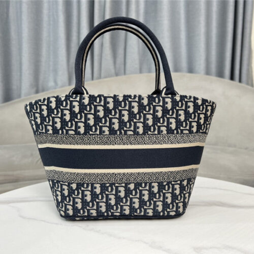 High Quality Luxury Dior Book Tote Vegetable Basket Shopping Bag – Style 25285 alternate view