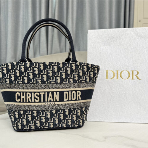 High Quality Luxury Dior Book Tote Vegetable Basket Shopping Bag – Style 25285 product detail