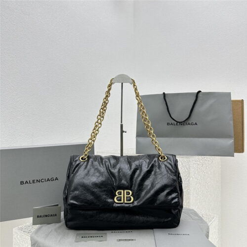 High Quality Luxury Balenciaga Le Monaco Medium Chain Bag