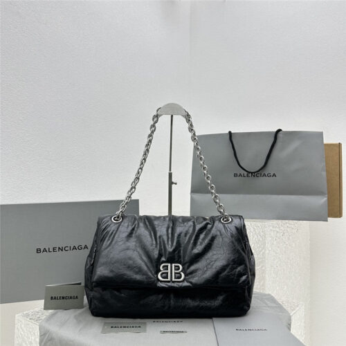 High Quality Luxury Balenciaga Le Monaco Medium Chain Bag – Style 29918