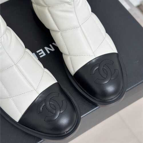 High Quality Luxury Chanel Rhombus Platform Boots – Style 43206 product detail