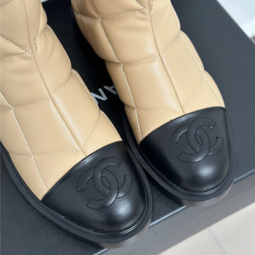 High Quality Luxury Chanel Rhombus Platform Boots – Style 81062 product detail