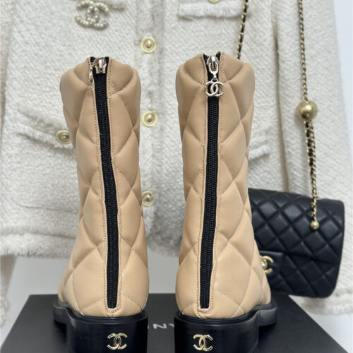 High Quality Luxury Chanel Rhombus Platform Boots – Style 81062 product detail