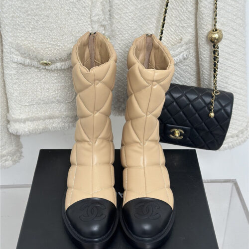 High Quality Luxury Chanel Rhombus Platform Boots – Style 81062 product detail