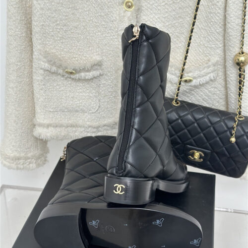 High Quality Luxury Chanel Rhombus Platform Boots – Style 84454 product detail