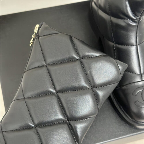 High Quality Luxury Chanel Rhombus Platform Boots – Style 84454 product detail