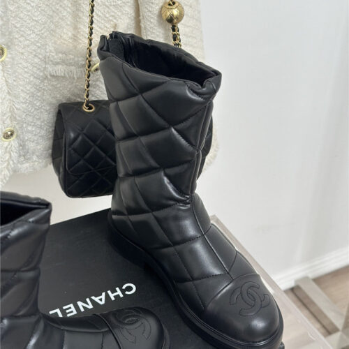 High Quality Luxury Chanel Rhombus Platform Boots – Style 84454 product detail