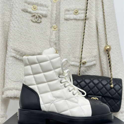 High Quality Luxury Chanel Rhombus Platform Boots product detail