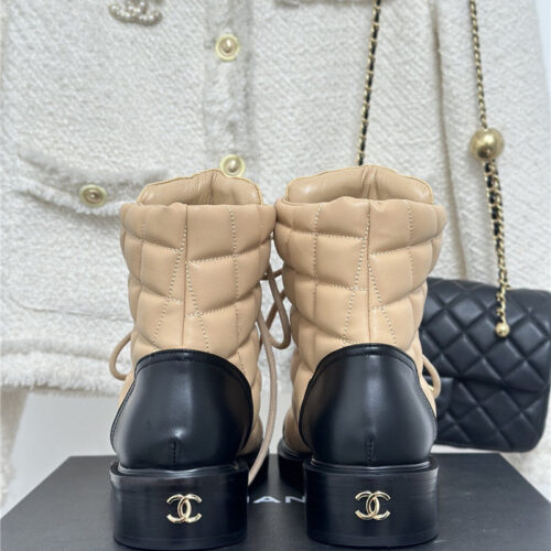 High Quality Luxury Chanel Rhombus Platform Boots – Style 25702 product detail