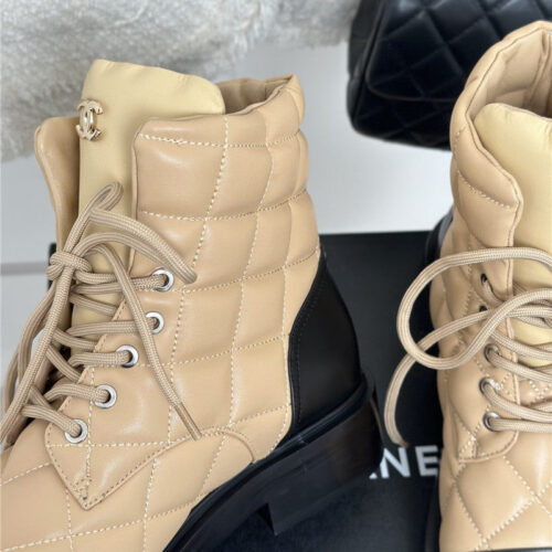 High Quality Luxury Chanel Rhombus Platform Boots – Style 25702 product detail