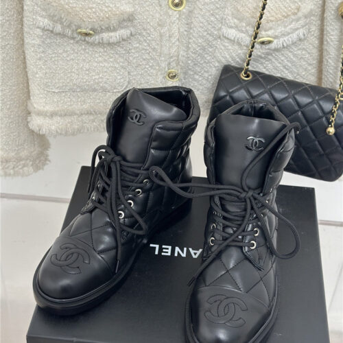 High Quality Luxury Chanel Rhombus Platform Boots – Style 63558 product detail