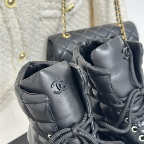 High Quality Luxury Chanel Rhombus Platform Boots – Style 63558 product detail
