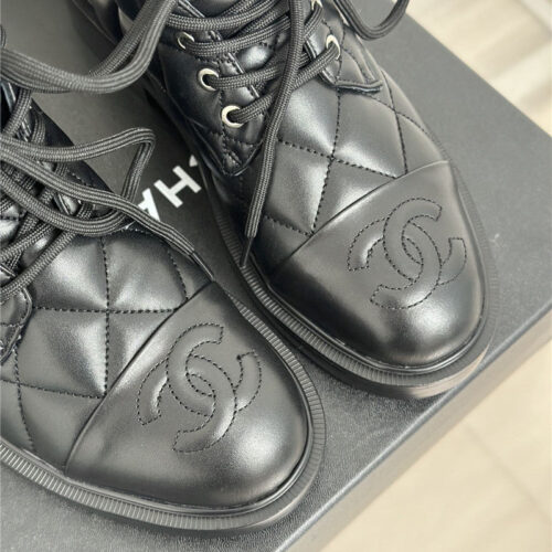 High Quality Luxury Chanel Rhombus Platform Boots – Style 63558 product detail
