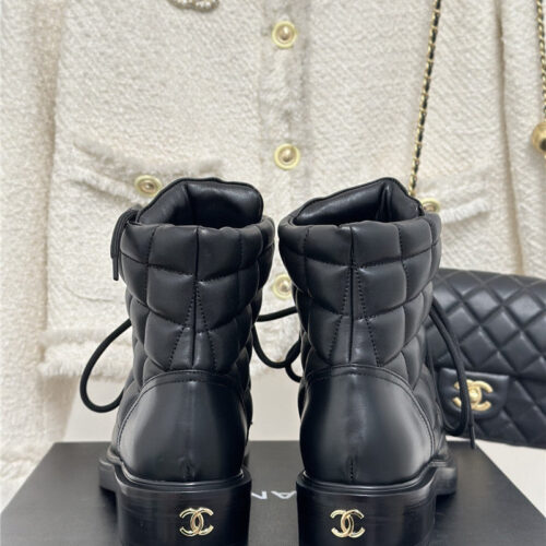 High Quality Luxury Chanel Rhombus Platform Boots – Style 63558 product detail