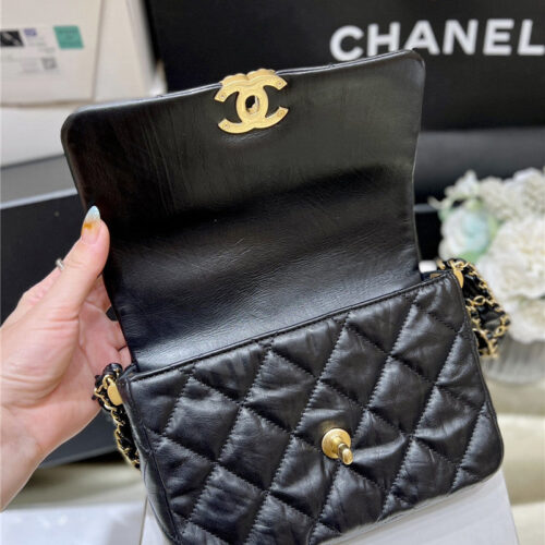 High Quality Luxury Chanel 19 Bag Small product detail