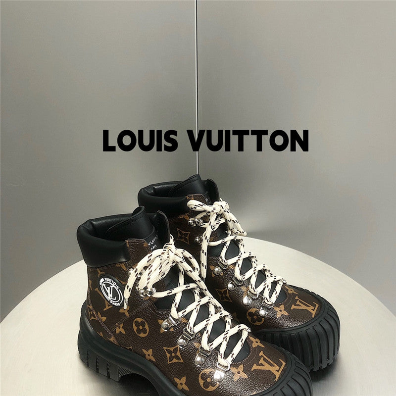 High Quality Luxury Louis Vuitton Ruby Flat Ranger Shoes – Style 08643 product detail
