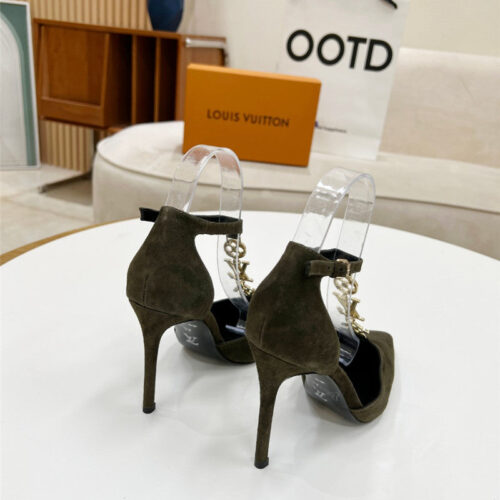 High Quality Luxury Louis Vuitton Metal Chain High Heels product detail